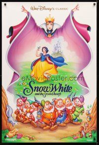 1j707 SNOW WHITE & THE SEVEN DWARFS DS 1sh R93 Walt Disney animated cartoon fantasy classic!