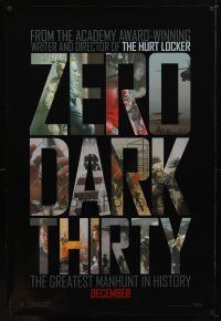 1j850 ZERO DARK THIRTY teaser DS 1sh '12 Jessica Chastain, Taylor Kinney, Scott Adkins