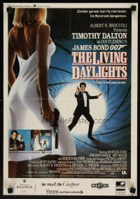 1k103 LIVING DAYLIGHTS Belgian '87 Dalton as Bond & sexy Maryam d'Abo in sheer dress!