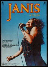 1k402 JANIS Danish '75 great image of Joplin singing into microphone by Jim Marshall, rock & roll!