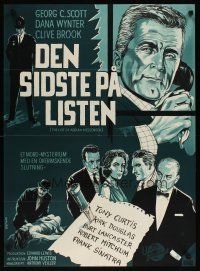 1k410 LIST OF ADRIAN MESSENGER Danish '63 John Huston directs five heavily disguised great stars!