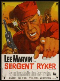 1k438 SERGEANT RYKER Danish '68 is Lee Marvin an enemy agent or U.S. sergeant in the Korean War!