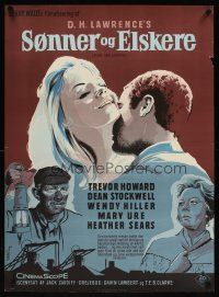 1k445 SONS & LOVERS Danish '60 from D.H. Lawrence's novel, Dean Stockwell & sexy Mary Ure!