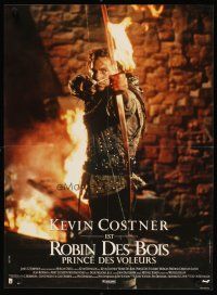 1k280 ROBIN HOOD PRINCE OF THIEVES French 23x32 '91 cool image of Kevin Costner w/flaming arrow!