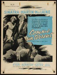 1k282 SOME CAME RUNNING French 23x32 '59 art of Frank Sinatra, Dean Martin, Shirley MacLaine!