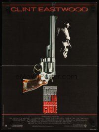 1k242 DEAD POOL French 15x21 '88 Clint Eastwood as tough cop Dirty Harry, cool smoking gun image!