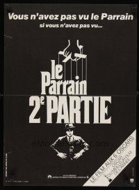1k245 GODFATHER PART II French 15x21 '75 Al Pacino in Francis Ford Coppola classic crime sequel!