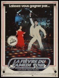 1k263 SATURDAY NIGHT FEVER French 15x21 '77 best image of disco dancer John Travolta & Gorney!