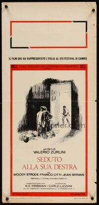 1k130 BLACK JESUS Italian locandina '68 Woody Strode, artwork of man being shot in the back!
