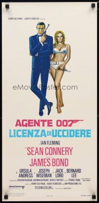 1k133 DR. NO Italian locandina R70s art of Sean Connery as James Bond & sexy Ursula Andress!