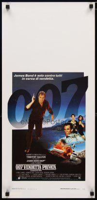 1k136 LICENCE TO KILL Italian locandina '89 Timothy Dalton as James Bond, he's out for revenge!