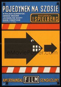 1k484 DUEL Polish 16x23 '75 Steven Spielberg, Dennis Weaver, different Mlodozeniec art!