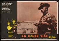 1k067 FOR A FEW DOLLARS MORE Yugoslavian '67 Leone's Per qualche dollaro in piu, Clint Eastwood!