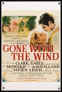 1m658 GONE WITH THE WIND commercial poster '94 Clark Gable, Vivien Leigh, Leslie Howard!