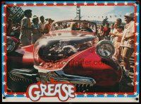 1m661 GREASE commercial poster '78 John Travolta & Olivia Newton-John in car!