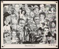 1m275 HOLLYWOOD'S FINEST ACT I signed 25x30 art print '96 by artist Robert Stephen Simon!
