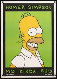 1m667 HOMER SIMPSON MY KINDA GUY English commercial poster '97 wacky image of Groening's character