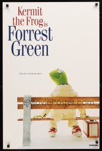1m675 KERMIT THE FROG commercial poster '93 wacky parody of frog as Forrest Gump!