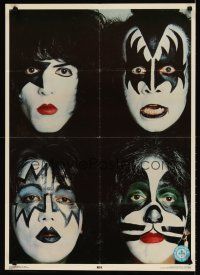 1m564 KISS commercial poster '79 Stanley, Gene Simmons, Frehley, Peter Criss in makeup!
