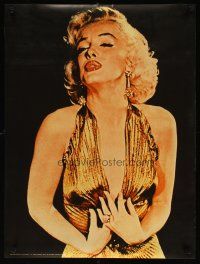 1m684 MARILYN MONROE Danish commercial poster '80s great different sexy image in skimpy dress!