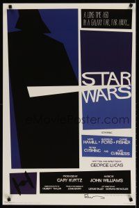 1m228 STAR WARS signed commercial poster '09 by artist Russell Walks w/thanks to Saul Bass!