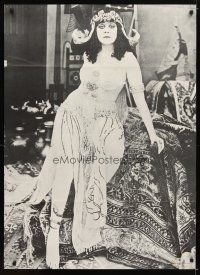 1m719 THEDA BARA commercial poster '67 full-length image of silent star in fancy skimpy outfit!