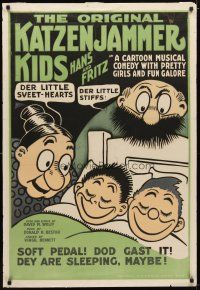 1m579 KATZENJAMMER KIDS 1sh '20s great cartoon art of Mama, The Captain, and Hans & Fritz!