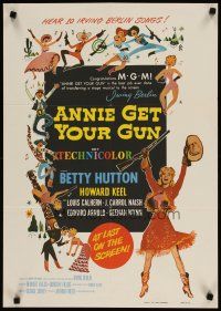 1m380 ANNIE GET YOUR GUN soundtrack special 19x27 '70s Betty Hutton as the greatest sharpshooter!