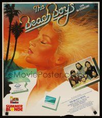 1m552 BEACH BOYS 18x21 music poster '83 cool art of sexy blonde woman!