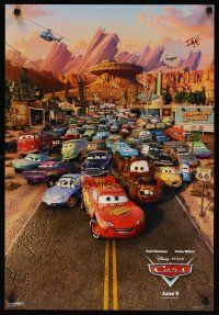 1m383 CARS special 19x27 '06 Walt Disney animated automobile racing, cool image of cast!