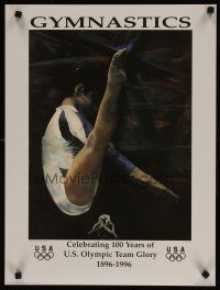 1m035 CELEBRATING 100 YEARS OF U.S. OLYMPIC TEAM GLORY 1896-1996 special 18x24 '96 gymnastics!