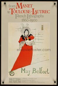 1m305 FROM MANET TO TOULOUSE-LAUTREC 20x30 English art exhibition '78 art of woman in red dress!