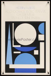 1m308 HERBIN/ALBERS 22x33 French art exhibition '75 Auguste Herbin abstract art!