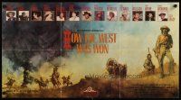 1m747 HOW THE WEST WAS WON video poster R86 John Ford epic, Debbie Reynolds, Peck & all-star cast!