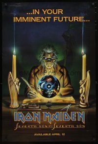 1m509 IRON MAIDEN 24x36 music poster '88 art of Eddie by Riggs, Seventh Son of a Seventh Son!