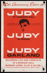 1m548 JUDY GARLAND 14x22 music poster '01 World's Greatest Entertainer in person, 40th anniversary