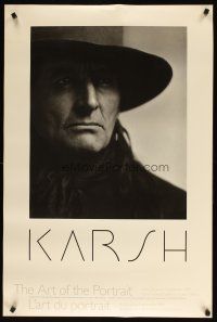 1m294 KARSH THE ART OF THE PORTRAIT 24x36 Canadian art exhibition '89 Grey Owl by Yousuf Karsh!