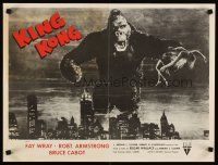 1m403 KING KONG special 19x25 R52 best image of ape w/Fay Wray over New York skyline!
