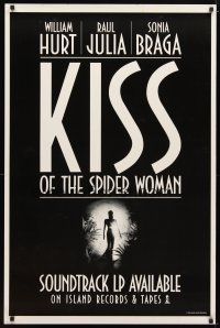 1m517 KISS OF THE SPIDER WOMAN soundtrack 27x41 music poster '85 art of sexy Sonia Braga!