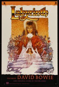 1m510 LABYRINTH 24x36 music poster '86 art of David Bowie & Jennifer Connelly by Ted CoConis!