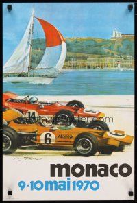 1m350 MONACO Monacan special 16x24 '70 cool Michael Turner art of Grand Prix Formula 1 cars!