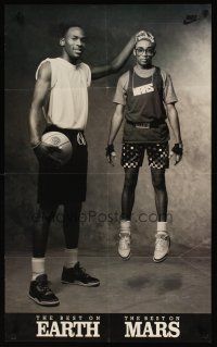 1m005 NIKE 22x36 advertising poster '90s wacky image of Michael Jordan & Spike Lee!