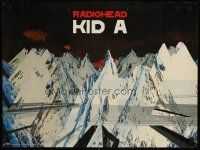 1m556 RADIOHEAD KID A 18x24 music poster '00 cool design with artwork of mountains!