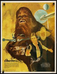 1m204 STAR WARS Coca-Cola tie-in special 18x24 '77 sci-fi epic, Han Solo, Chewbacca, Nichols art!