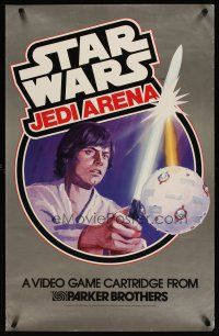 1m207 STAR WARS JEDI ARENA special 23x36 '83 art of Luke Skywalker w/lightsaber!