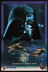1m212 STAR WARS TRILOGY Pepsi special 24x36 '96 image of Darth Vader, Star Wars!