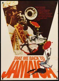 1m145 TAKE ME BACK TO JAMAICA travel poster '80s back to where reggae rhythms were born!