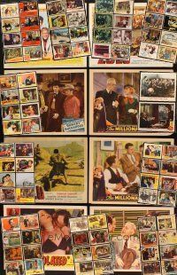 1p044 LOT OF 90 LOBBY CARDS '30s-60s great images from a variety of different movies!