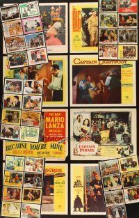 1p048 LOT OF 49 LOBBY CARDS '50s-60s great images from a variety of different movies!