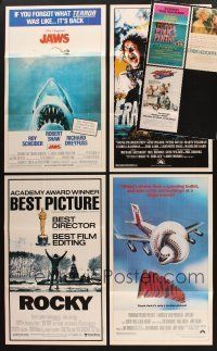1p070 LOT OF 7 FOLDED TOPPS POSTERS '81 Jaws, Rocky, Airplane, Young Frankenstein & more!